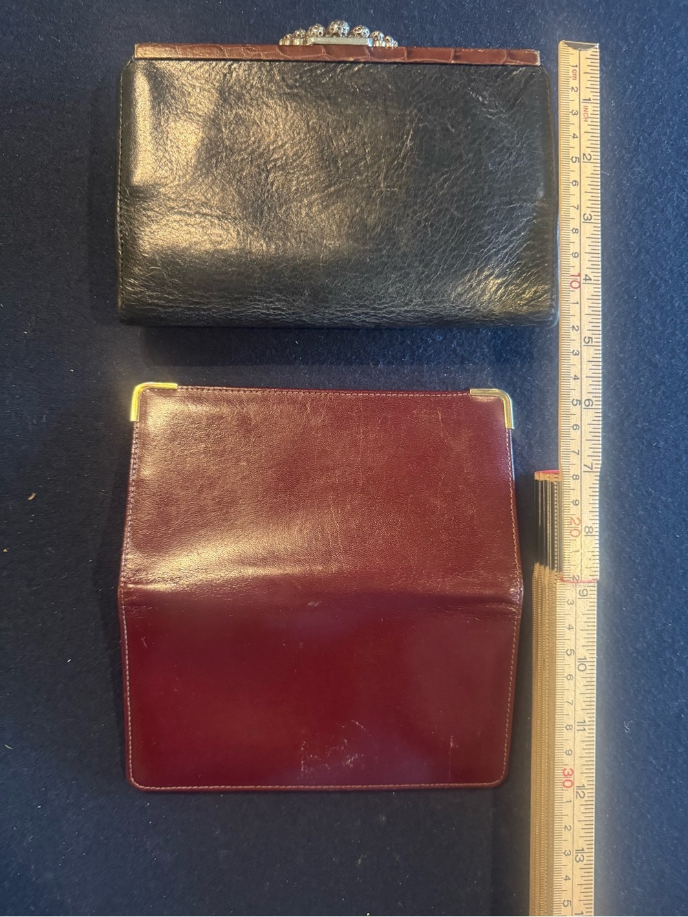 Brighton Golf Two-Tone Brown and Black Leather Wallet Set - Picture 8 of 14